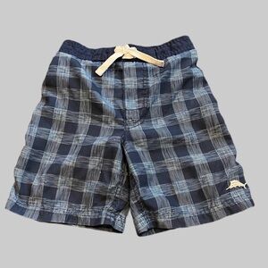 Tommy Bahama Plaid Navy Kids Swim Suit